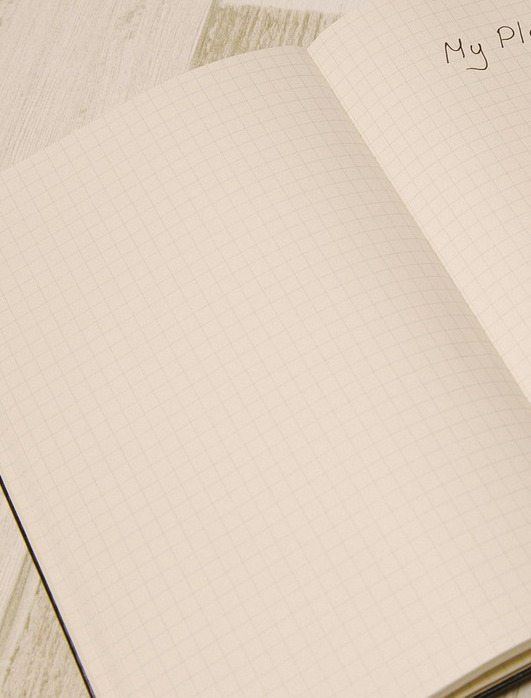 budget planner writing notebook pen